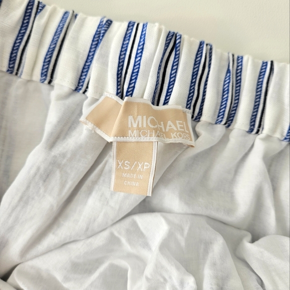 Michael Kors Off the Shoulder Linen Dress, 3/4 Sleeves, Size XS - Picture 4 of 6